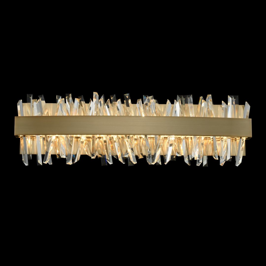 Allegri  Glacier 24 Inch LED ADA Bath Bath Allegri Brushed Champagne Gold  