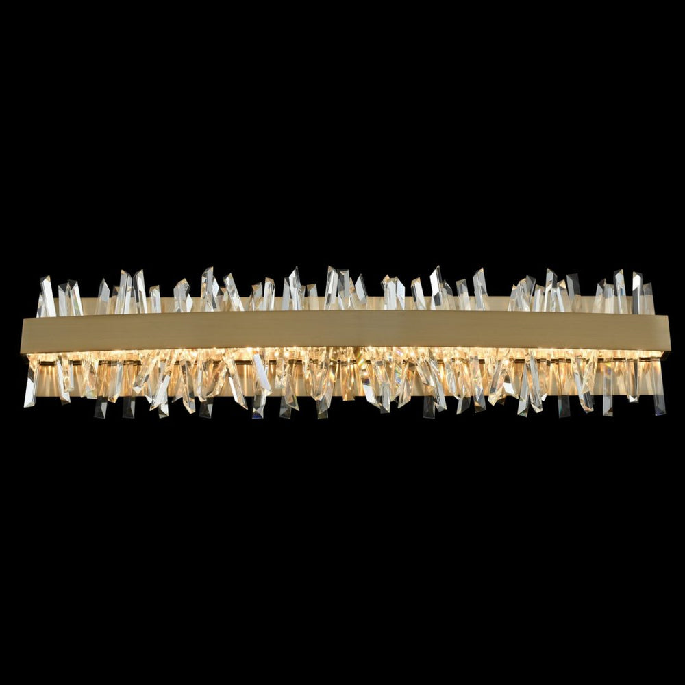 Allegri  Glacier 32 Inch LED ADA Bath Vanity Lights Allegri Brushed Champagne Gold  