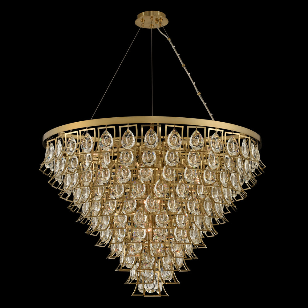 Allegri  Carmella 36 Inch Adjustable Pendant Pendants Allegri Brushed Brass  