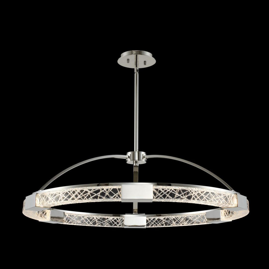 Allegri  Athena 32 Inch LED Pendant Pendant Allegri Polished Nickel  