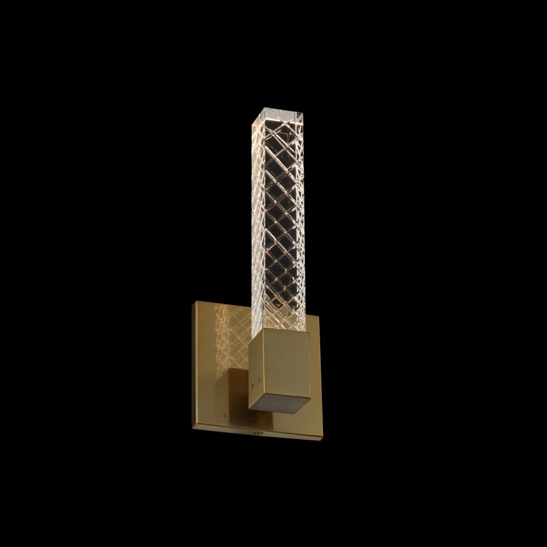 Allegri  Apollo 1 Light ADA Wall Sconce ADA Sconce Allegri Brushed Champagne Gold  