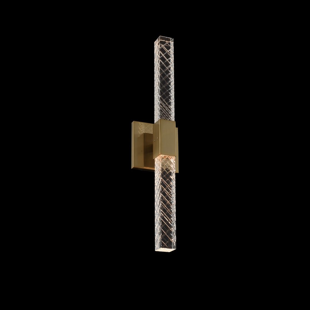 Allegri  Apollo 2 Light ADA Wall Sconce ADA Sconce Allegri Brushed Champagne Gold  