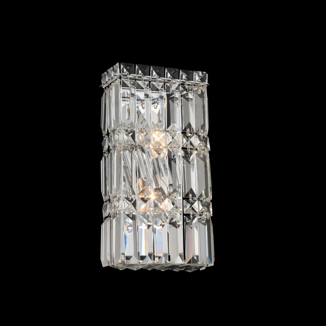 Allegri  Rettangolo 2 Light ADA Wall Sconce ADA Sconce Allegri Chrome  