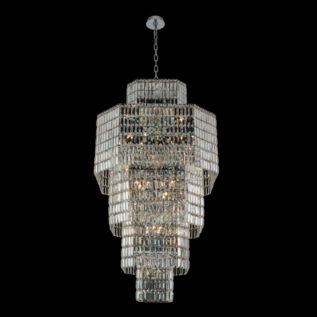 Allegri  Livelli 32 Inch Extra Large Foyer Pendants Allegri Polished Chrome  