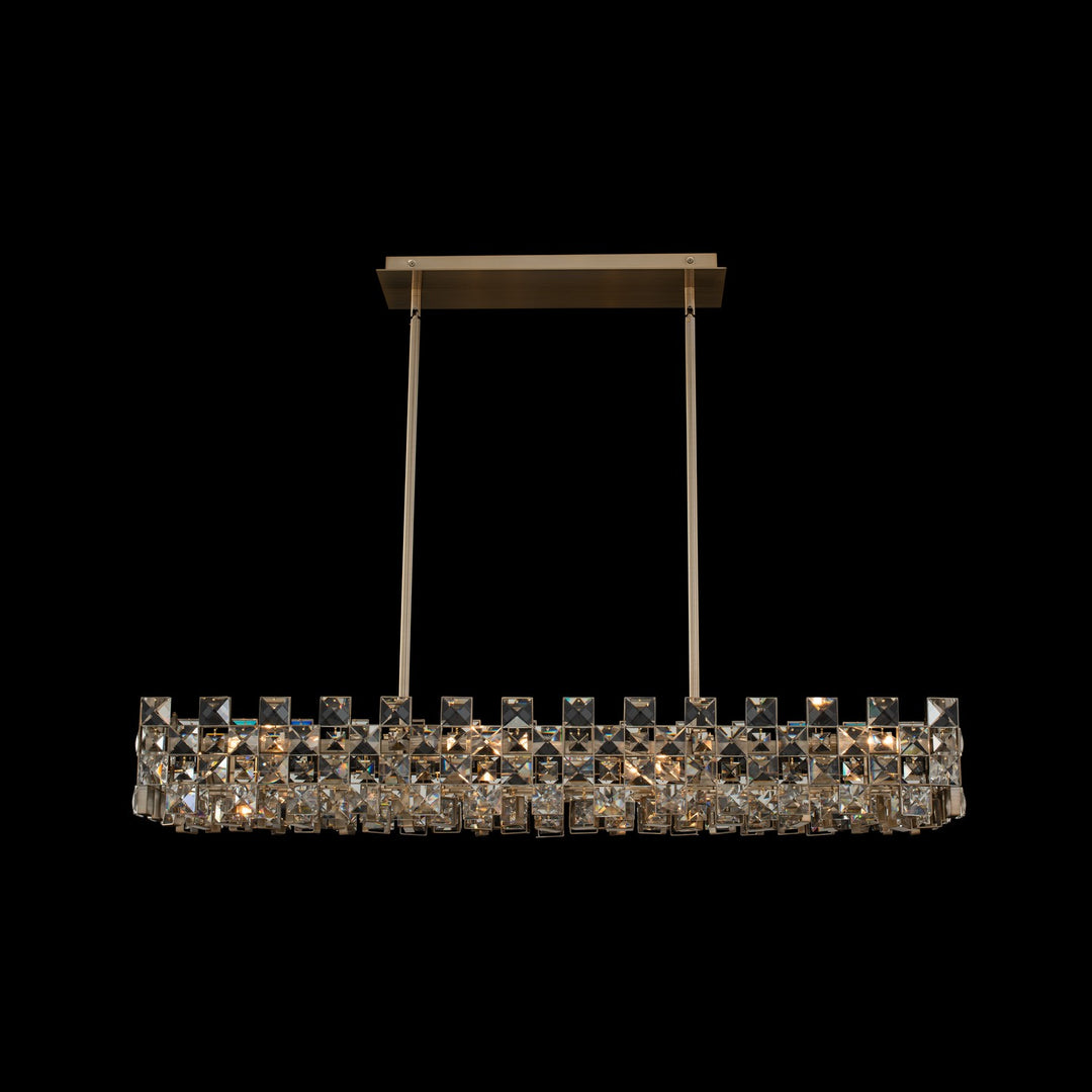 Allegri  Piazze 44 Inch Island Linear Chandeliers Allegri   