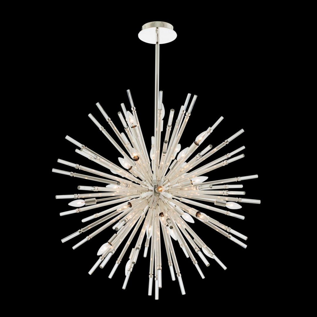 Allegri  Sprazzo 36 Inch Pendant Pendant Allegri Polished Silver  