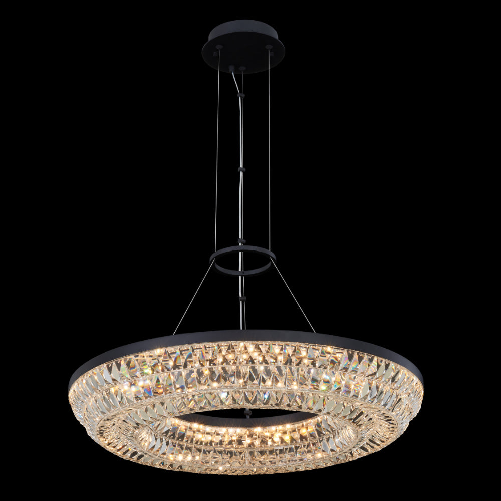 Allegri  Zaga 26 Inch LED Pendant Pendant Allegri Matte Black  