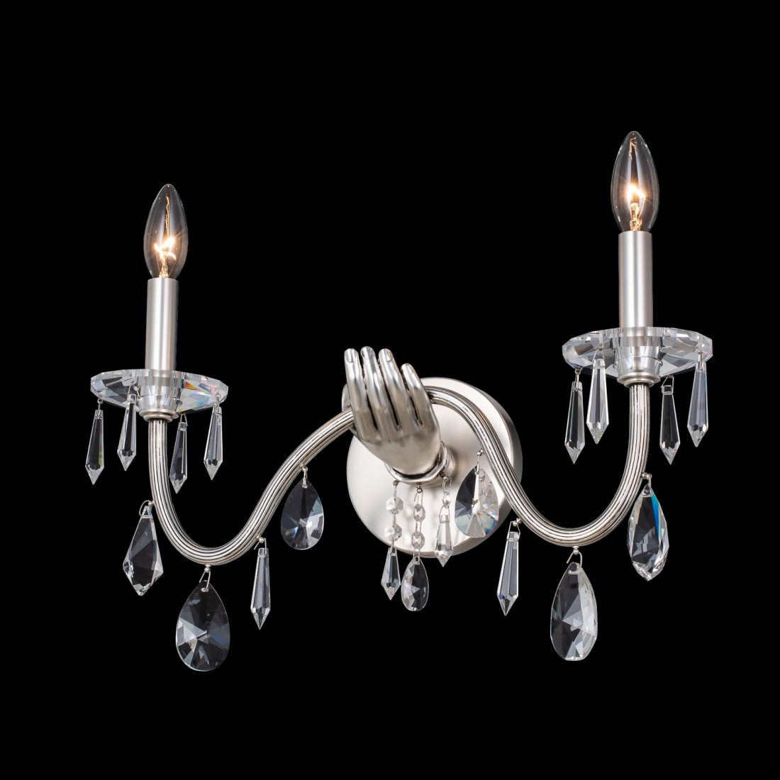 Allegri  Venere 2 Light Wall Sconce Wall Sconce Allegri Pewter  