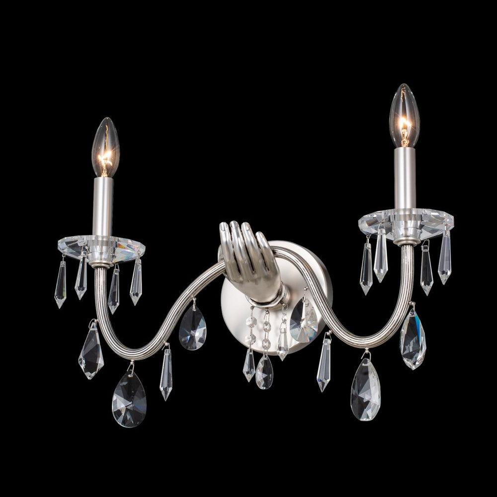 Allegri  Venere 2 Light Wall Sconce Wall Sconces Allegri Pewter  