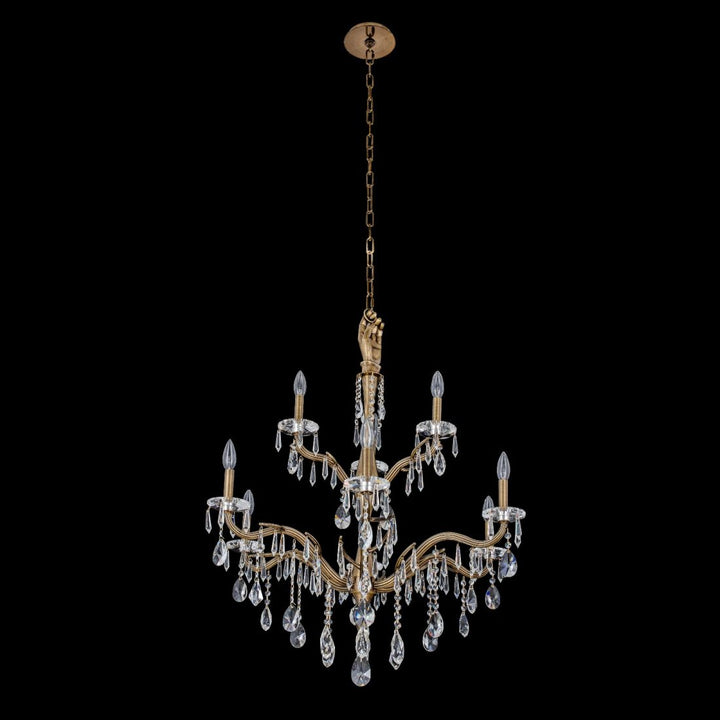 Allegri Venere 9 Light 2 Tier Chandelier