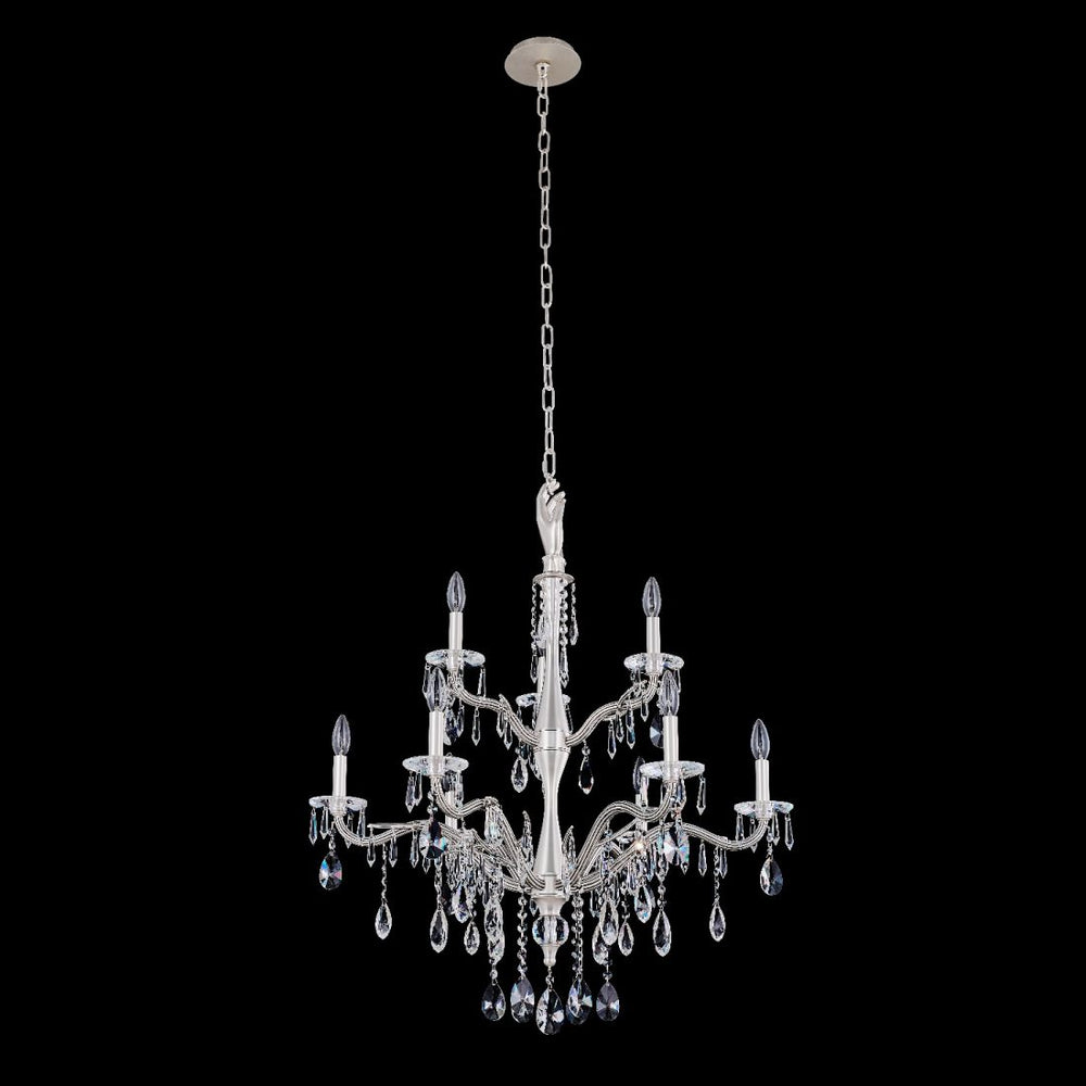 Allegri  Venere 9 Light 2 Tier Chandelier Chandeliers Allegri Pewter  