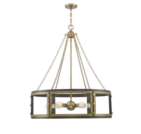 Savoy House Abbott Pendant Pendant Savoy House Satin Nickel 4 