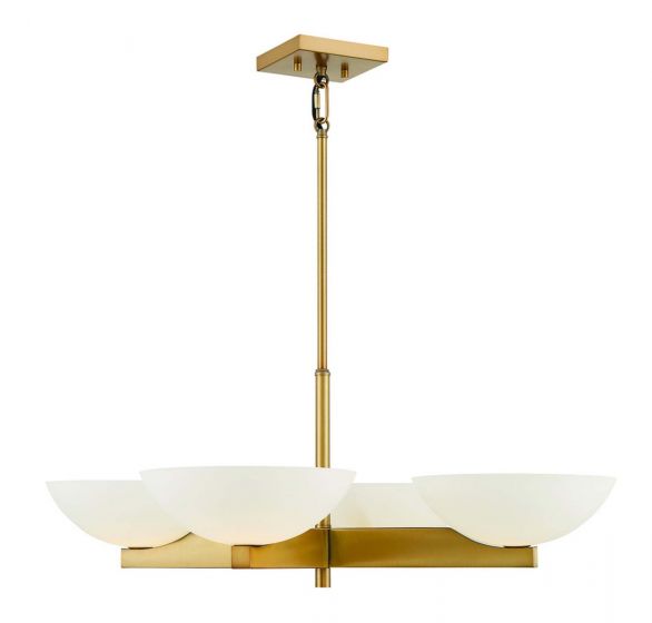 Essentials Fallon Chandelier Chandelier Essentials Warm Brass 4 