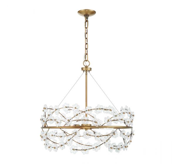 Savoy House Camille Chandelier Chandelier Savoy House Warm Brass 5 