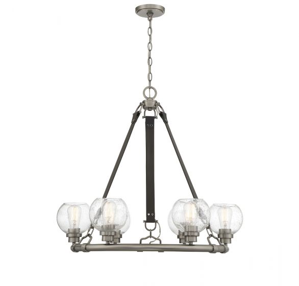 Savoy House Bozeman Chandelier Chandelier Savoy House Antique Nickel 6 