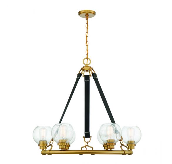 Savoy House Bozeman Chandelier Chandelier Savoy House Warm Brass 6 