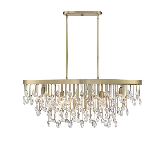 Savoy House Livorno Chandelier Chandelier Savoy House Noble Brass 8 