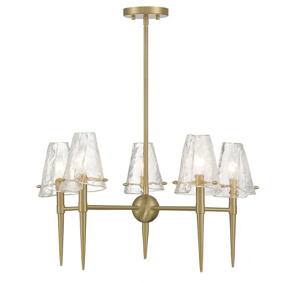 Savoy House Shellbourne Chandelier Chandelier Savoy House Warm Brass 5 