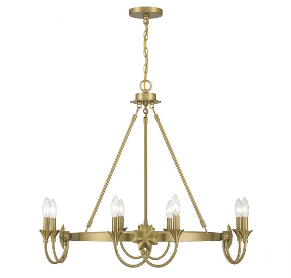 Savoy House Sullivan Chandelier Chandelier Savoy House Warm Brass 8 