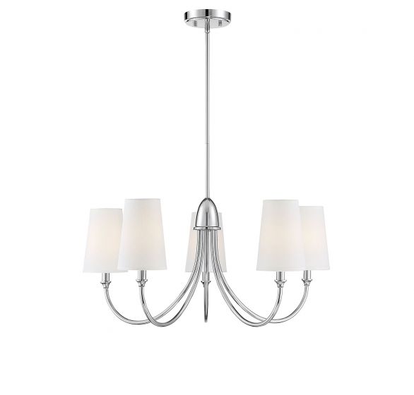 Essentials Cameron Chandelier Chandelier Essentials Polished Nickel 5 