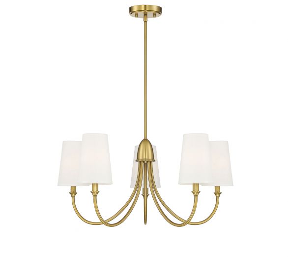 Essentials Cameron Chandelier Chandelier Essentials Warm Brass 5 