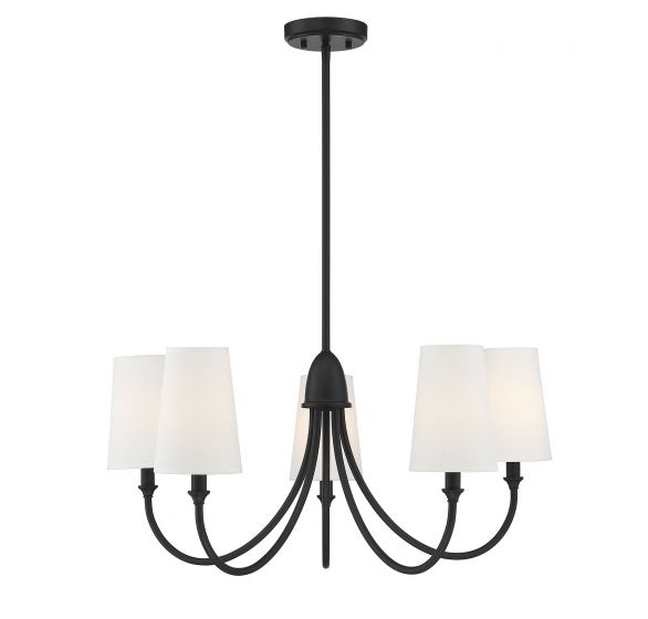 Essentials Cameron Chandelier Chandelier Essentials Matte Black 5 