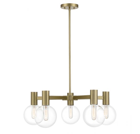 Essentials Wright Chandelier Chandelier Essentials Warm Brass 5 