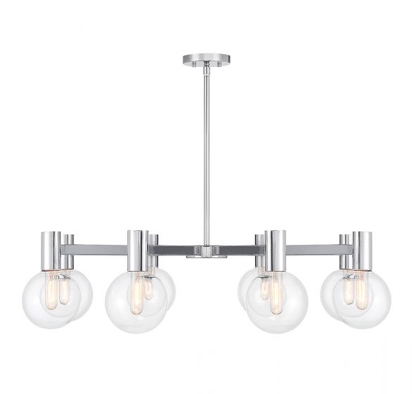 Essentials Wright Chandelier Chandeliers Savoy House Chrome 8 