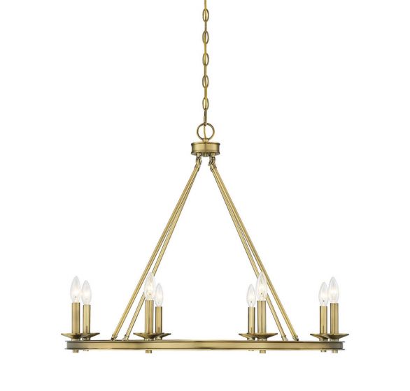 Essentials Middleton Chandelier Chandelier Essentials Warm Brass 8 