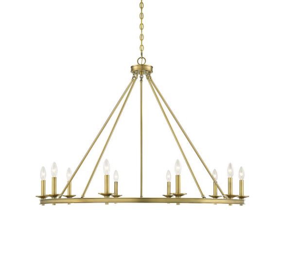 Essentials Middleton Chandelier Chandelier Essentials Warm Brass 10 