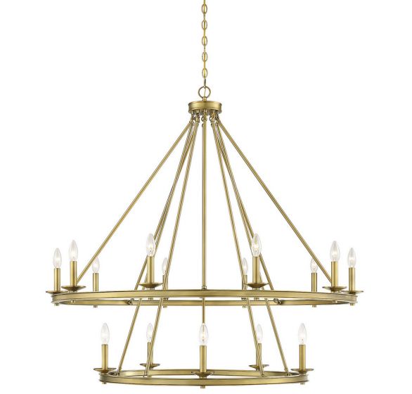 Essentials Middleton Chandelier Chandelier Essentials Warm Brass 15 