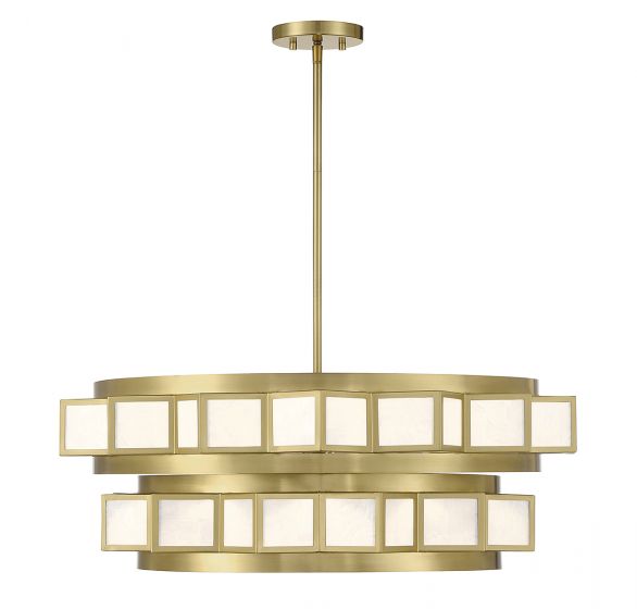 Savoy House Gideon Chandelier Chandelier Savoy House Warm Brass 6 