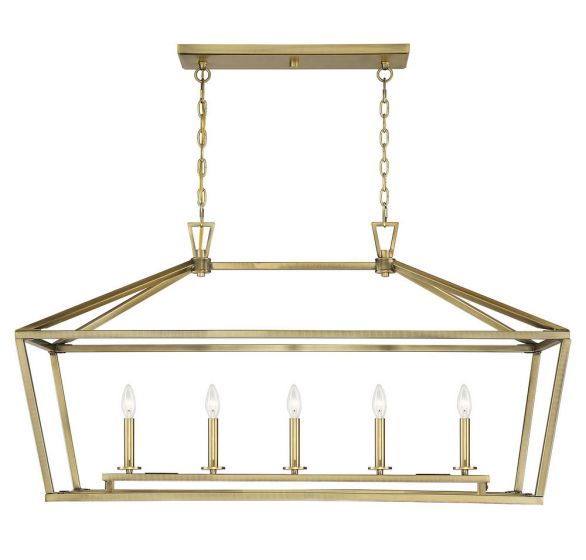 Essentials Townsend Chandelier Chandelier Essentials Warm Brass 5 