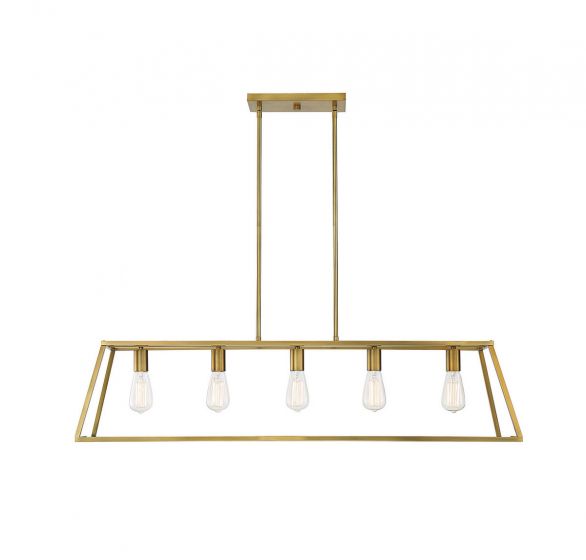 Essentials Denton Chandelier Chandelier Essentials Warm Brass 5 