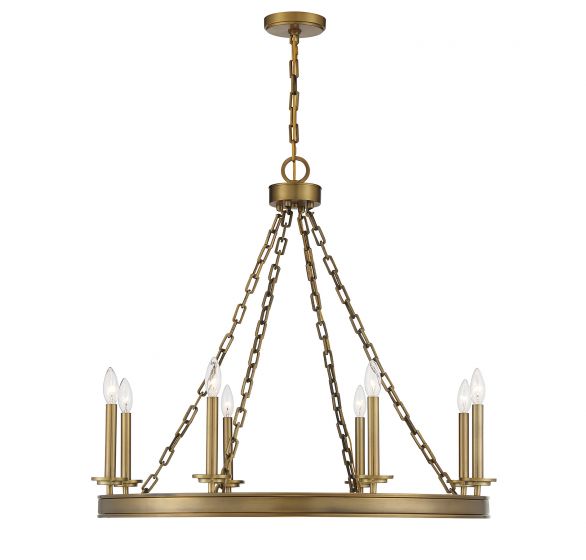 Essentials Seville Chandelier Chandelier Essentials Warm Brass 8 