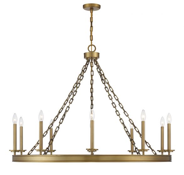 Essentials Seville Chandelier Chandelier Essentials Warm Brass 10 