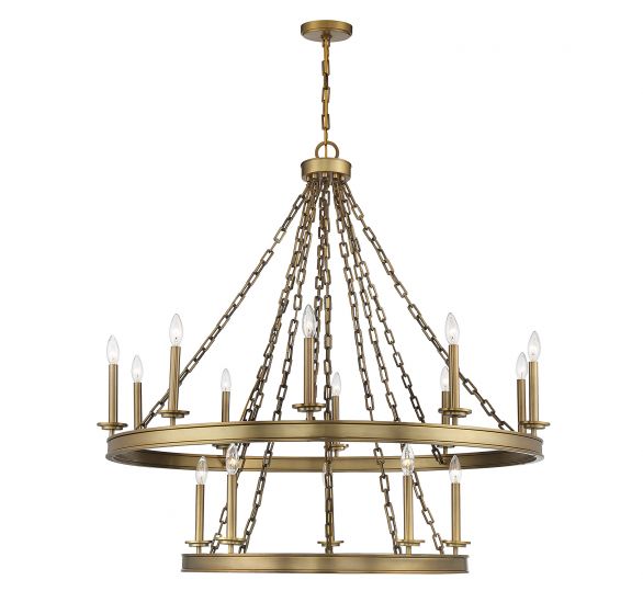 Essentials Seville Chandelier Chandelier Essentials Warm Brass 15 