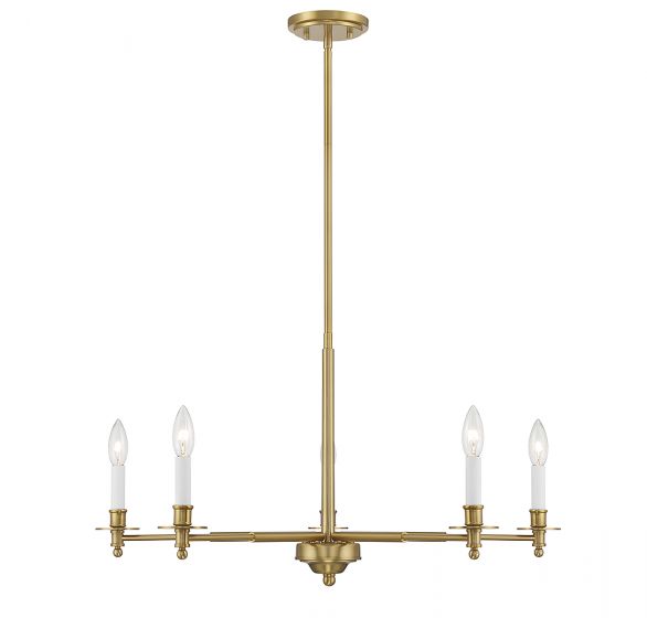 Essentials Jasmine Chandelier Chandelier Essentials Warm Brass 5 