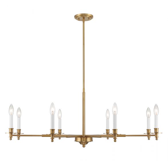 Essentials Jasmine Chandelier Chandelier Essentials Warm Brass 8 