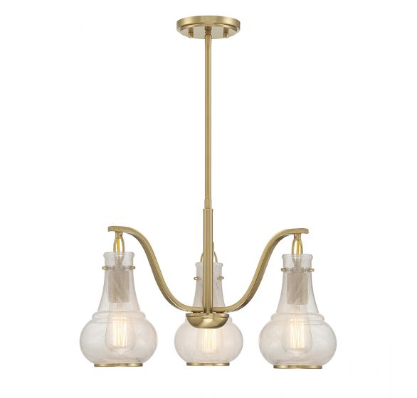 Savoy House Adams Chandelier Chandeliers Savoy House Warm Brass 3 