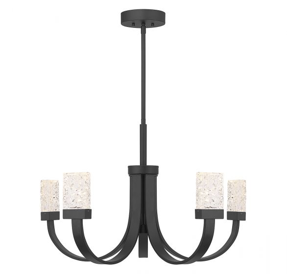 Savoy House Kahn Chandelier Chandelier Savoy House Matte Black 6 