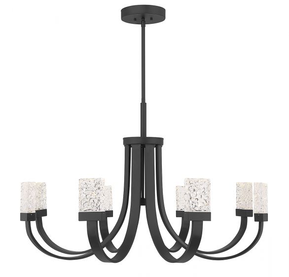 Savoy House Kahn Chandelier Chandelier Savoy House Matte Black 9 