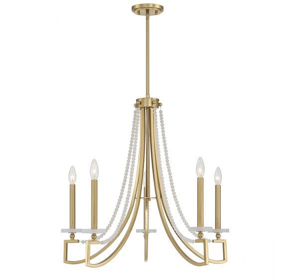 Savoy House Helen Chandelier Chandelier Savoy House Warm Brass 5 