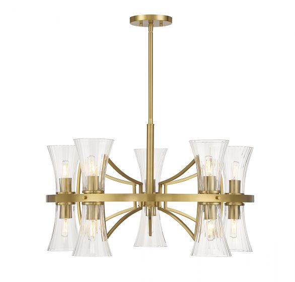 Savoy House Bennington Chandelier Chandelier Savoy House Warm Brass 10 