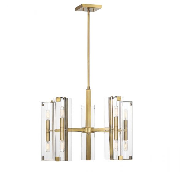 Essentials Winfield Chandelier Chandelier Essentials Warm Brass 10 