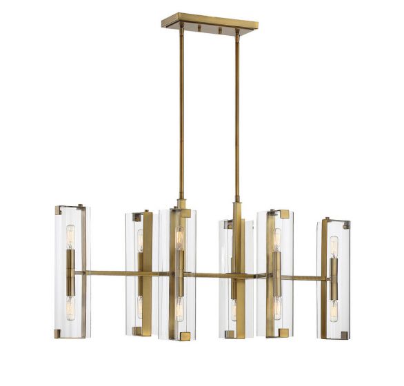 Essentials Winfield Chandelier Chandelier Essentials Warm Brass 12 