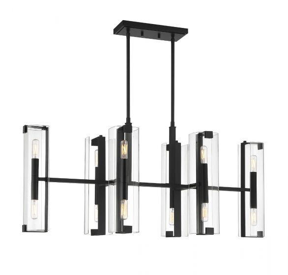 Essentials Winfield Chandelier Chandelier Essentials Matte Black 12 