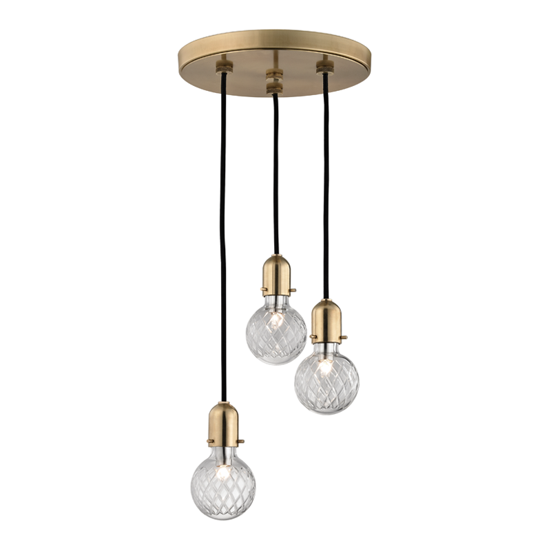 Hudson Valley Lighting Marlow Pendant Pendant Hudson Valley Lighting Aged Brass  