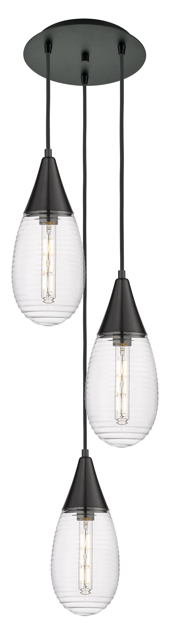 Innovations Lighting Malone 6" Multi Pendant - Matte Black Pendants Innovations Lighting   