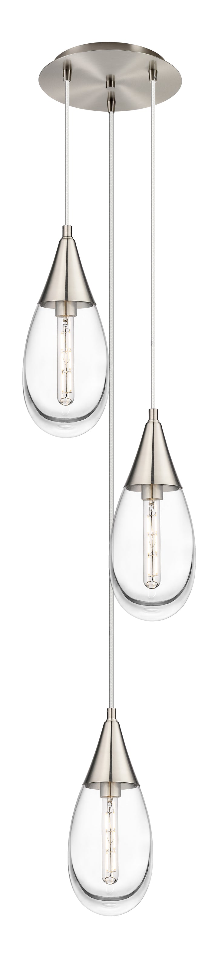 Innovations Lighting Malone 6" Multi Pendant - Brushed Satin Nickel Pendants Innovations Lighting   